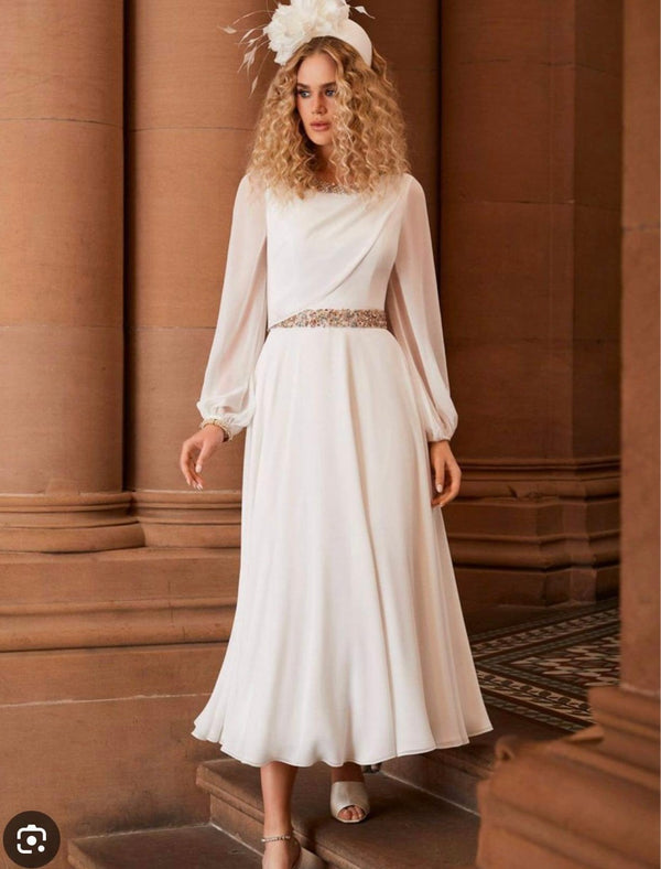 Veni Infantino 991804 Ivory Mother Of The Bride Dress Size 24 New