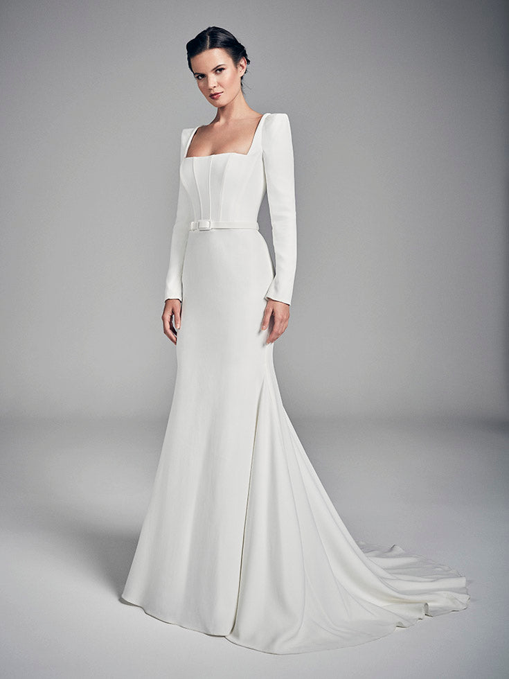 Suzanne Neville Amber Ivory Wedding Dress Size 10 (uk8)