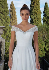 Justin Alexander 88113 Ivory Wedding Dress Size 12 New