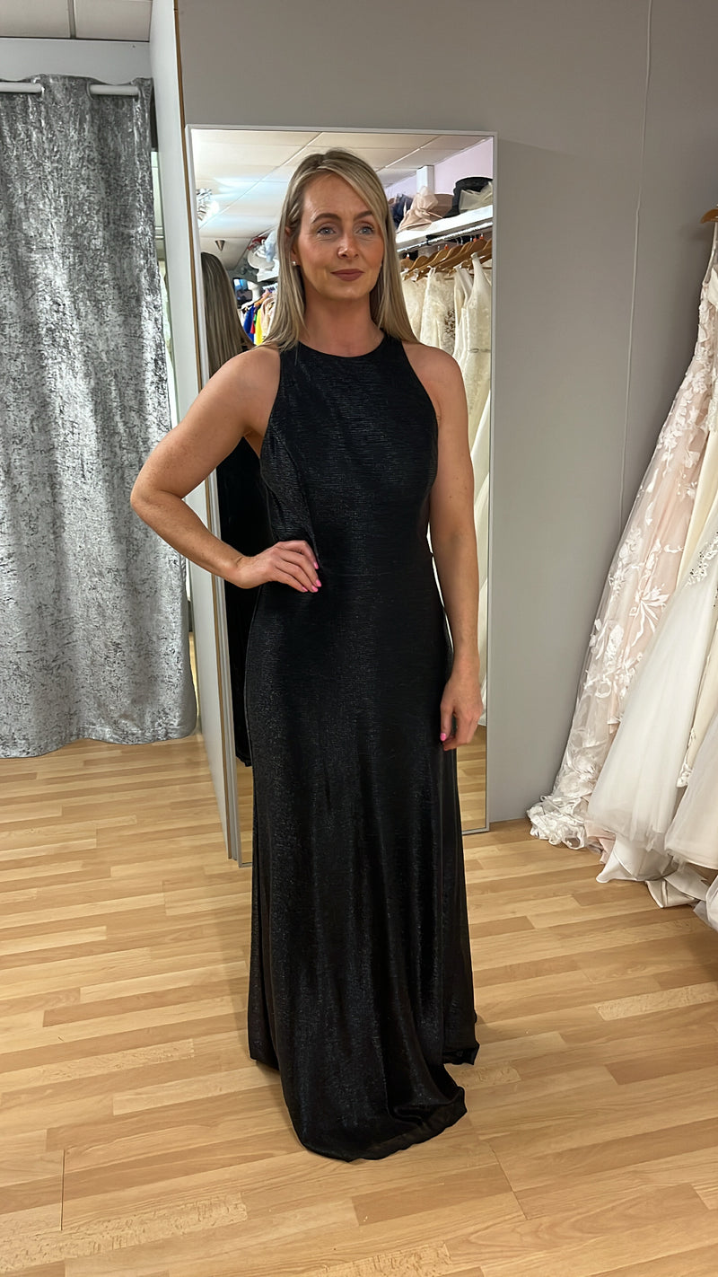Hayley Paige 5967 Black Formal Dress Size 10 New