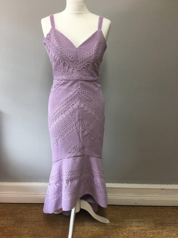 Bariano Lumies Lilac Dress Size 8