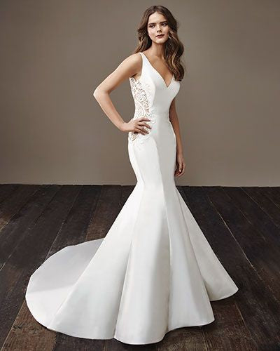 Badgley Mischka Beth Wedding Dress Ivory Size 14