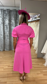 Moskada Pink Mother Of The Bride/Groom Midi Length Dress Size 40 (uk12)