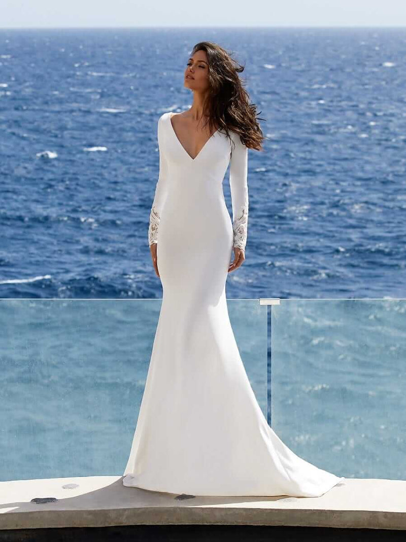 Pronovias Alabama Off White/Crystal Wedding Dress Size 12 New