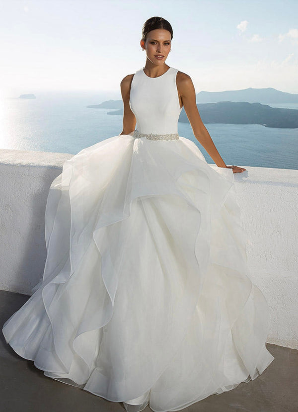 Justin Alexander 88023 Ivory Wedding Dress Size 8