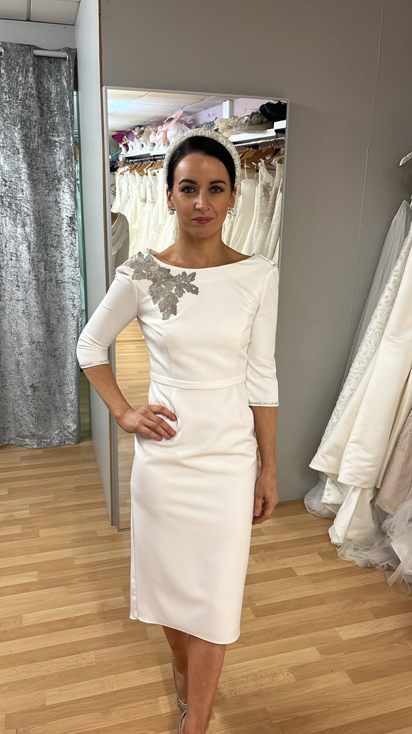 Gabriela Sanchez Ivory Mother Of The Bride Dress Size 8