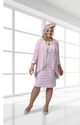 Veromia DU490 Dusky Pink Mother Of The Bride Outfit Size 26