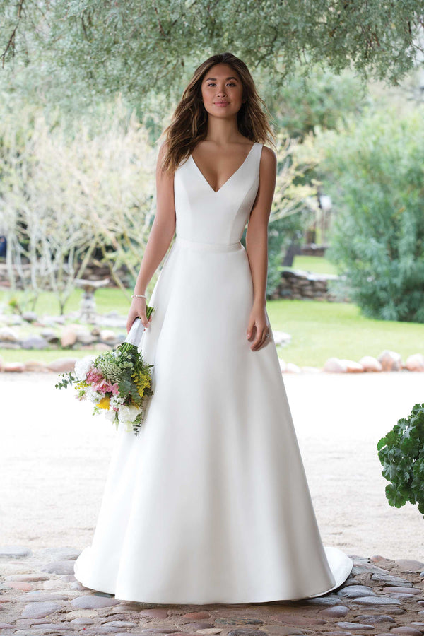 Justin Alexander 1131 Ivory Wedding Dress Size 8