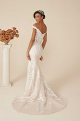 Justin Alexander 88245 Deidra Ivory Wedding Dress Size 12