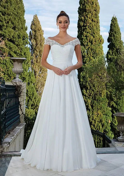 Elegant ivory wedding dresses best sale