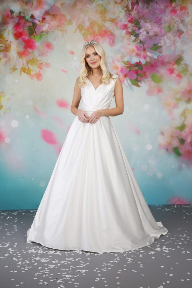 Emma Bridals Ballgown Wedding Dress With Pockets Size 16