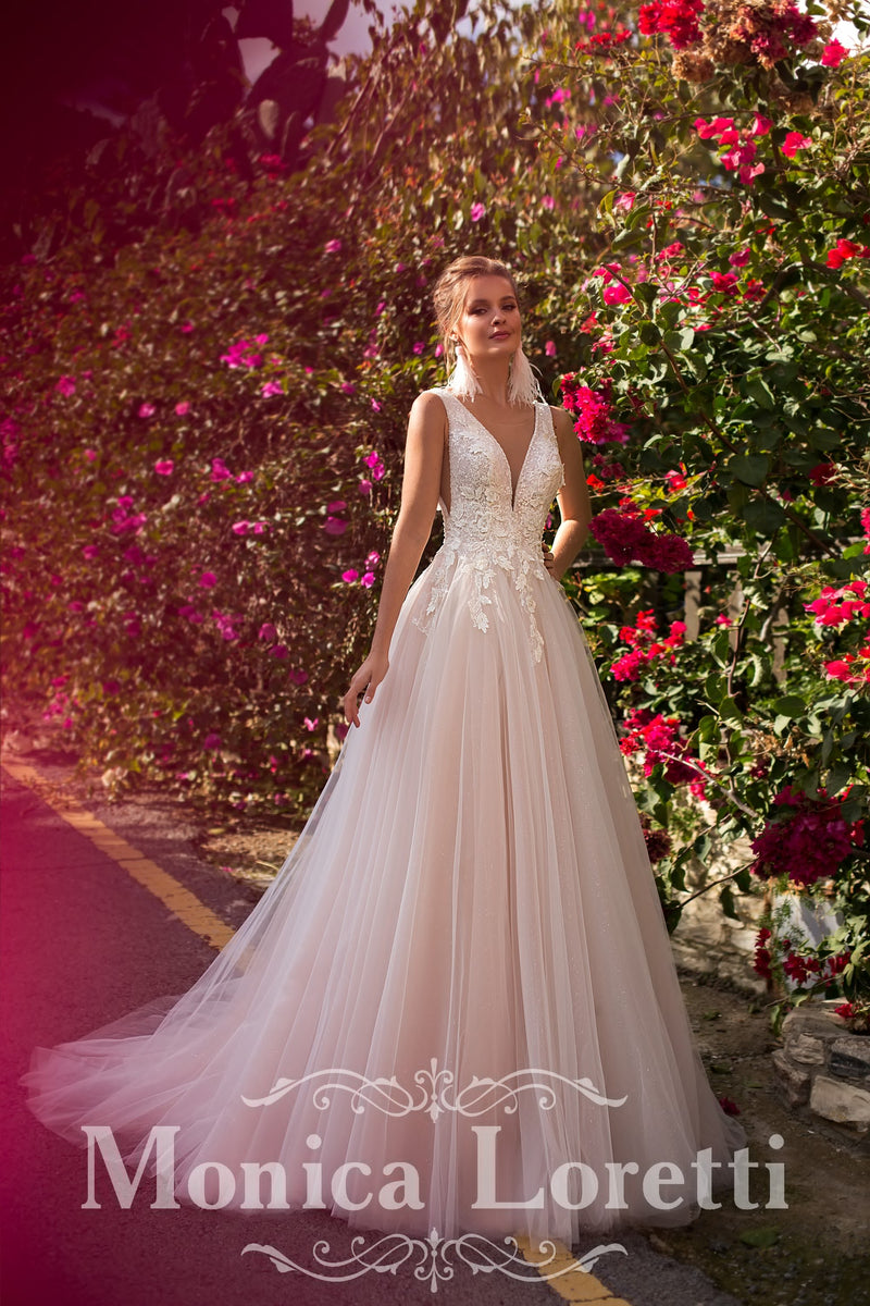 Monica Loretti Catia Wedding Dress Size 12