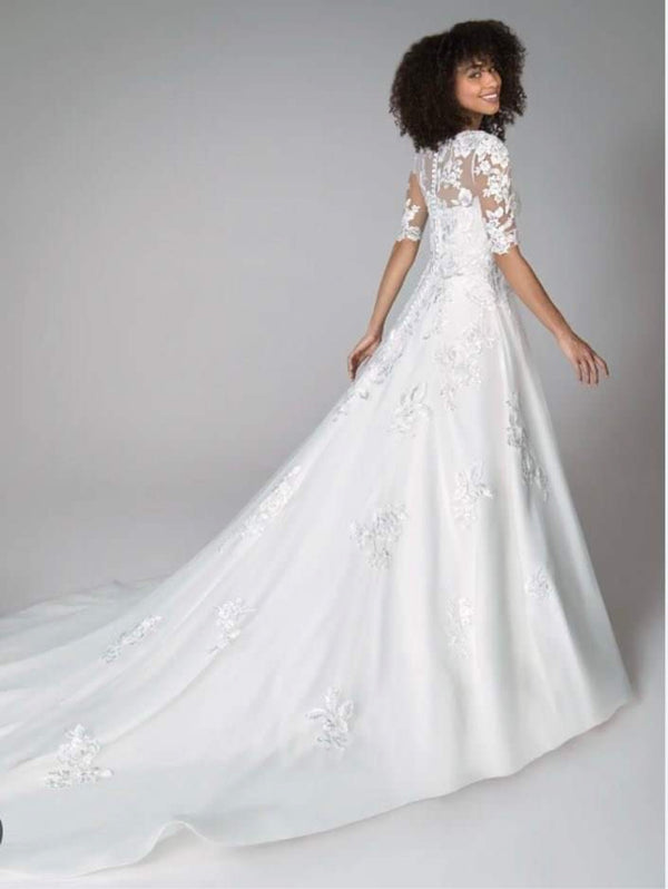 Anna Sorrano Breona Ivory Wedding Dress Size 14 New