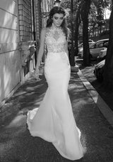 Julie Vino 1106 Octavia Wedding Dress Ivory Size 10 uk8