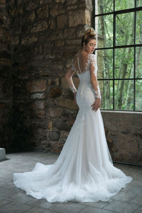 Justin Alexander 44057 Wedding Dress Size 12 Ivory – Loft Bridal
