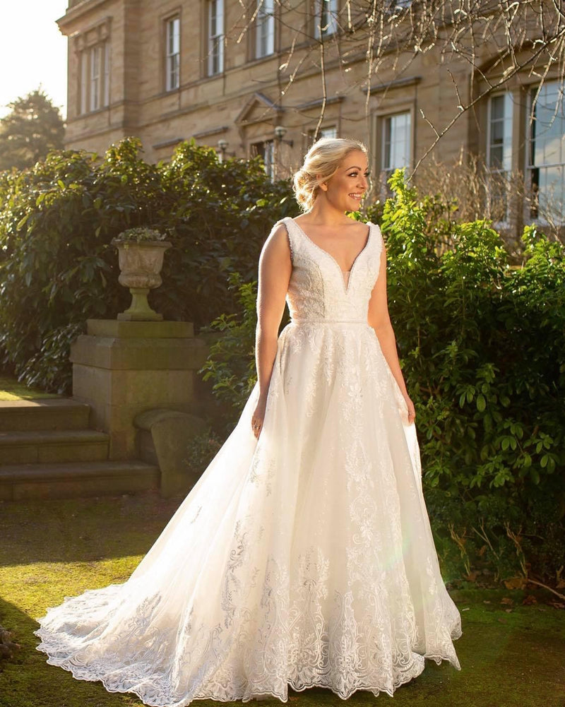 Ivory A-line Wedding Dress Size 20 (uk16)
