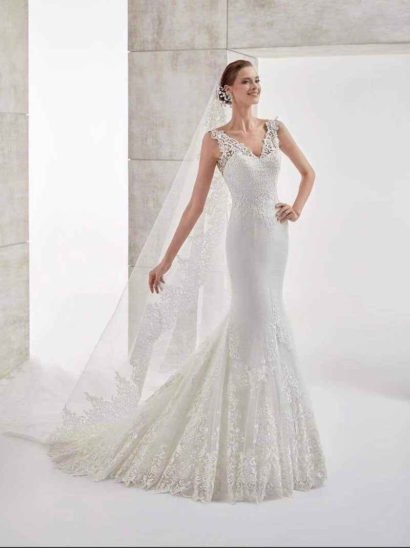 Nicole Milan Ivory Wedding Dress Size 10 New