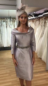 Ian Stuart ISL744 Gray Mother Of The Bride Dress New Size 16 (uk14)
