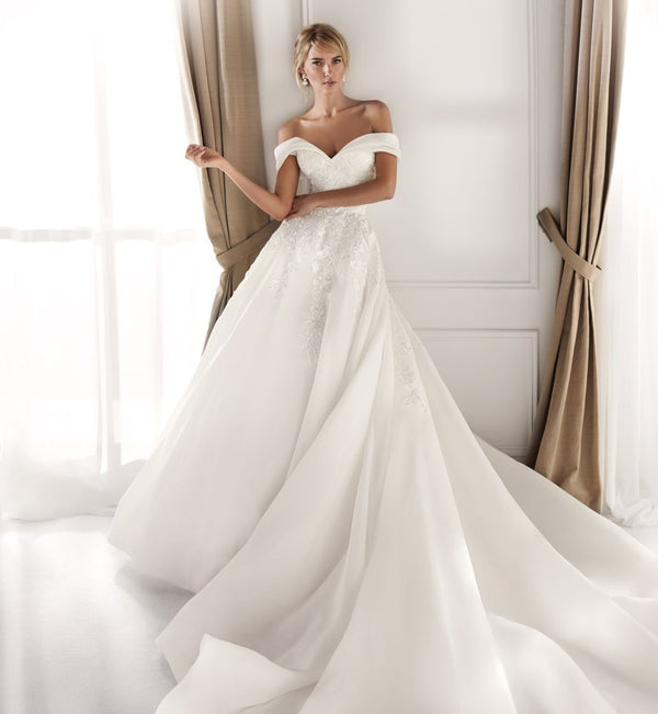 Nicole Spose Rosa Wedding Dress Ivory UK14