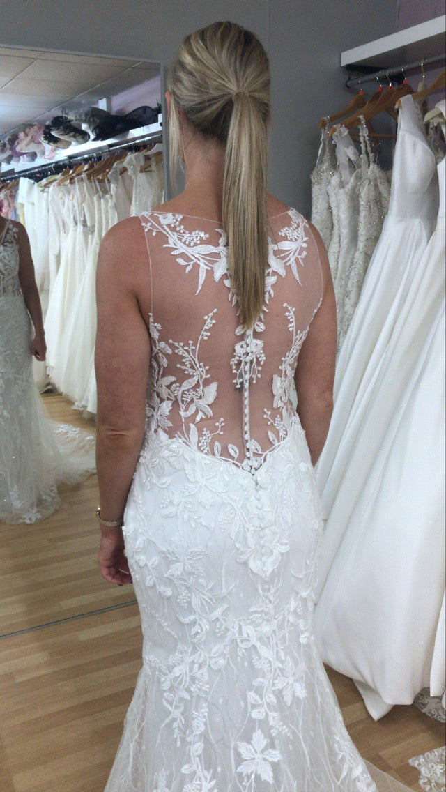 Modeca Libby Ivory Wedding Dress Size 14 New