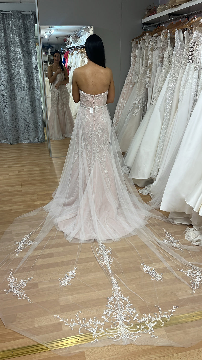 True Bride W314 Ballet Pink Wedding Dress Size uk14 New