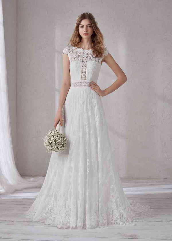 Pronovias Mia Ivory Wedding Dress Size 8