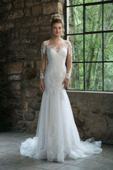 Justin Alexander 44057 Wedding Dress Size 12 Ivory