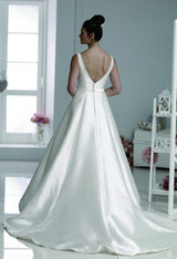 Phoenix Marley Dior Bow Wedding Dress Ivory Size 16