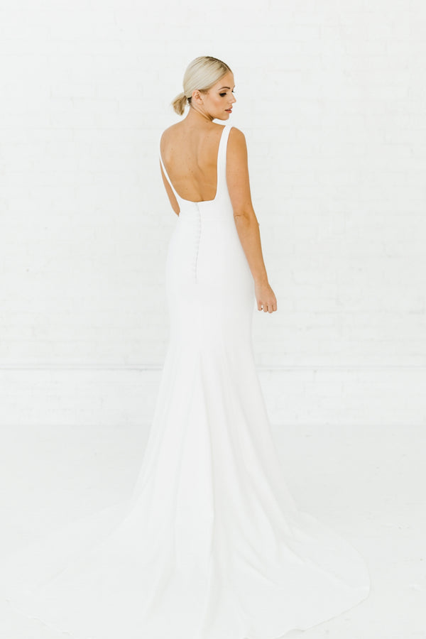 Alyssa Kristin Sydney Wedding Dress Size 8 Ivory