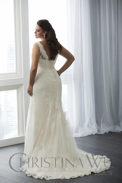 Christina Wu 29295 Ivory Wedding Dress New Size 18